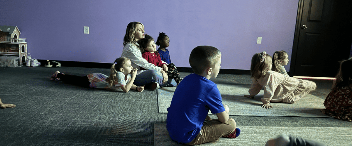 kids being watched by leader